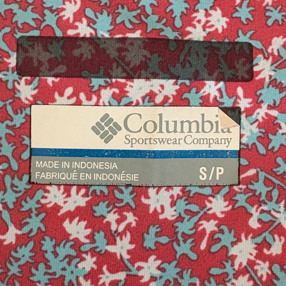 Columbia PFG Pink Teal Floral Tank Fishing Dress Small Outdoors Beachy Vacation - Picture 9 of 11